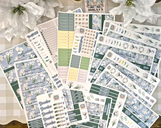 TBM BBP Workbook Sticker Kit, December Narcissus, Birth Month Flower