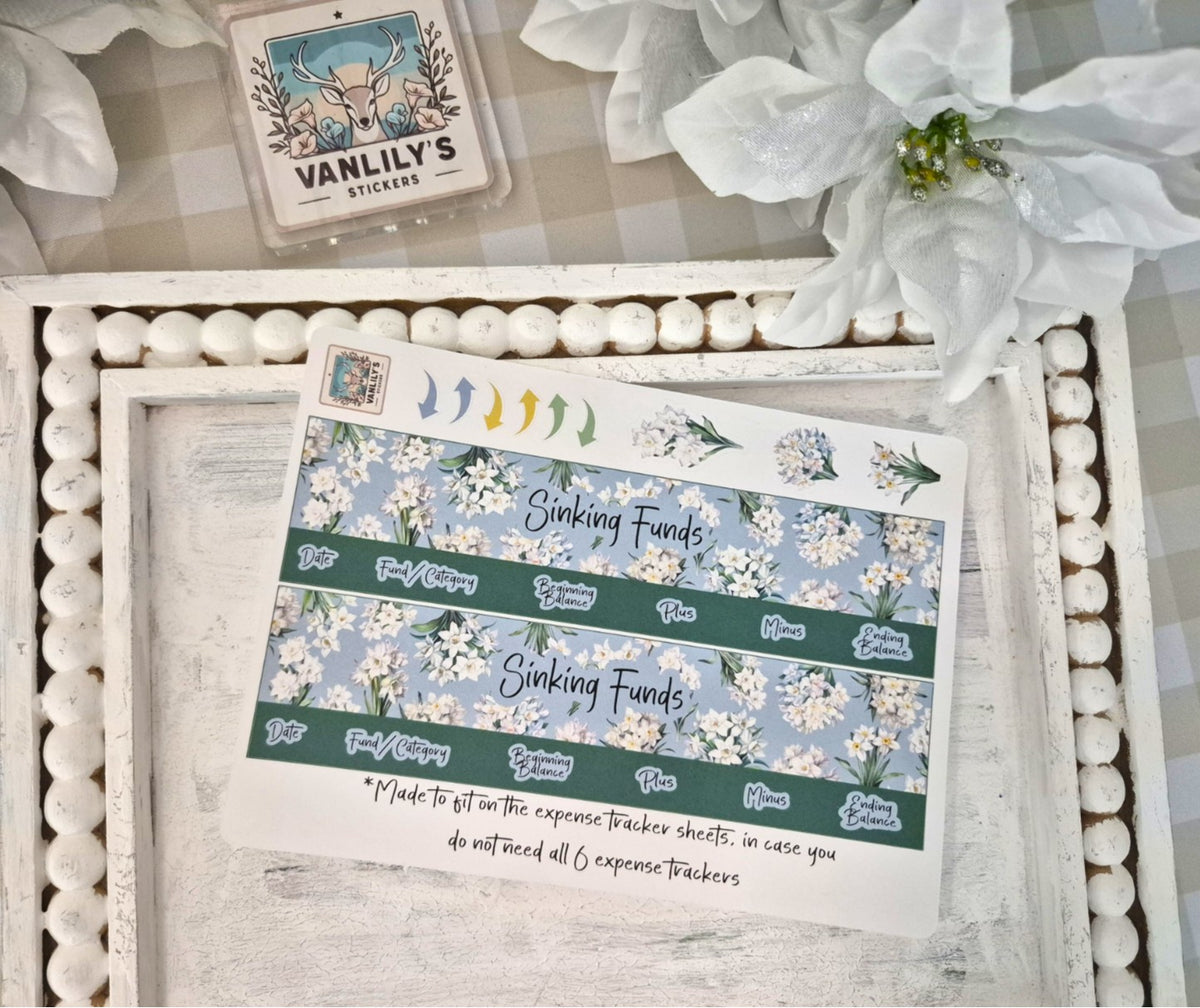 TBM BBP Workbook Sticker Kit, December Narcissus, Birth Month Flower
