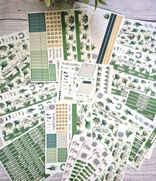 TBM BBP Workbook Sticker Kit, May Lily of the Valley, Birth Month Flower