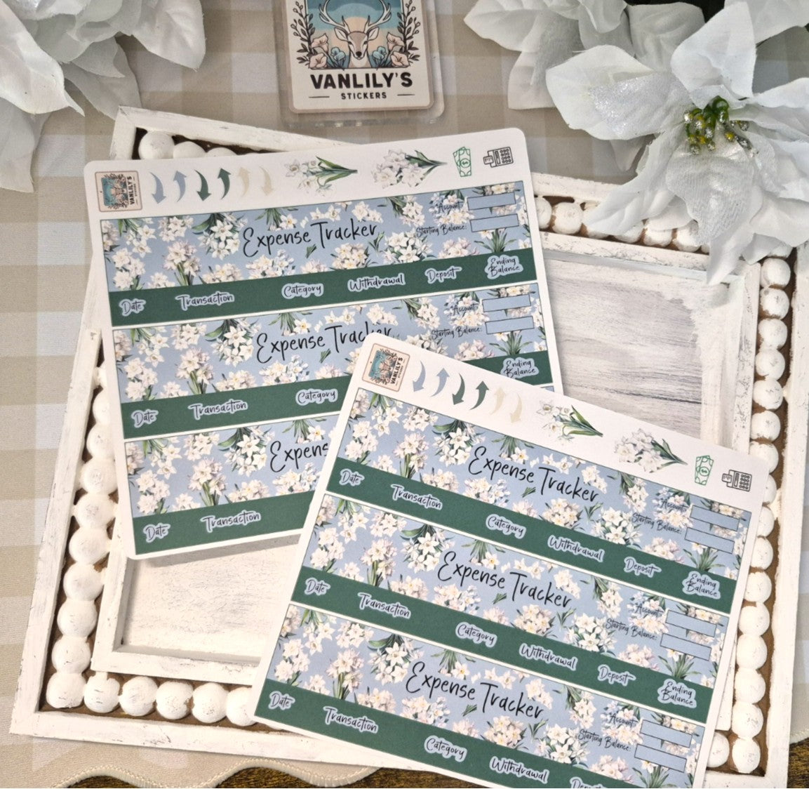 TBM BBP Workbook Sticker Kit, December Narcissus, Birth Month Flower