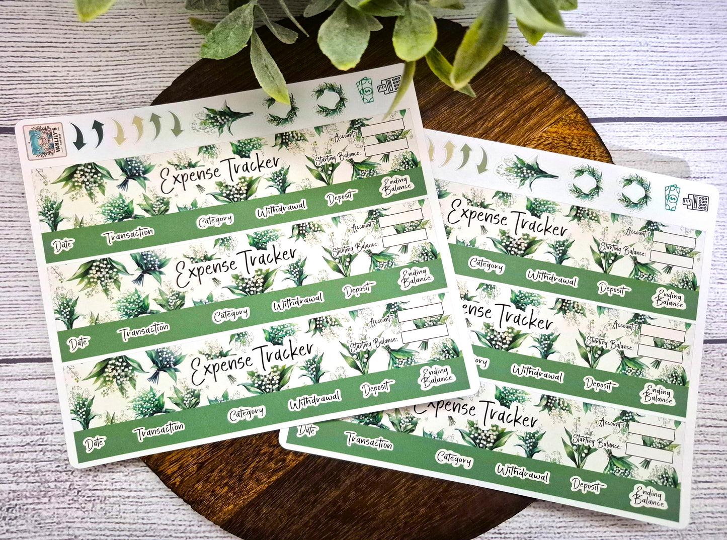 TBM BBP Workbook Sticker Kit, May Lily of the Valley, Birth Month Flower