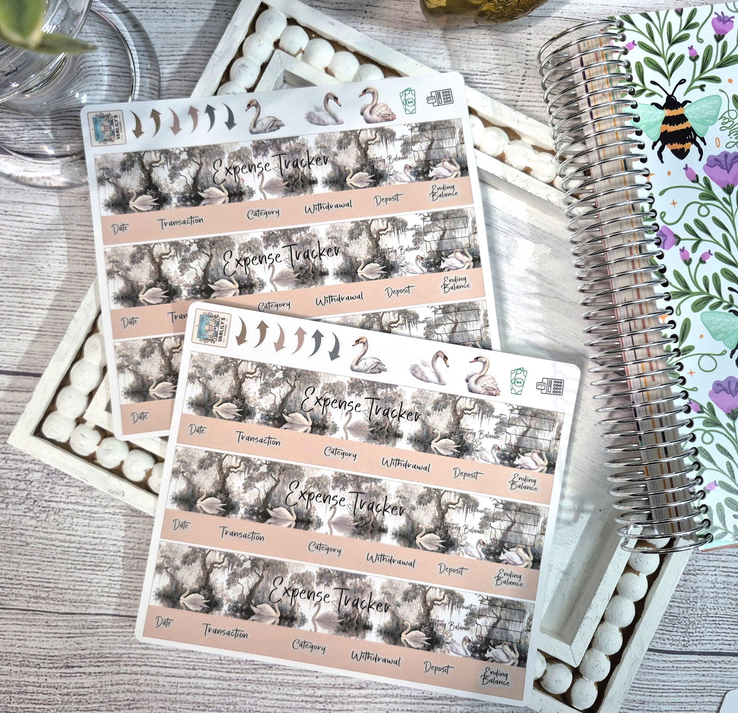 TBM BBP Workbook Sticker Kit, Enchanted Swans