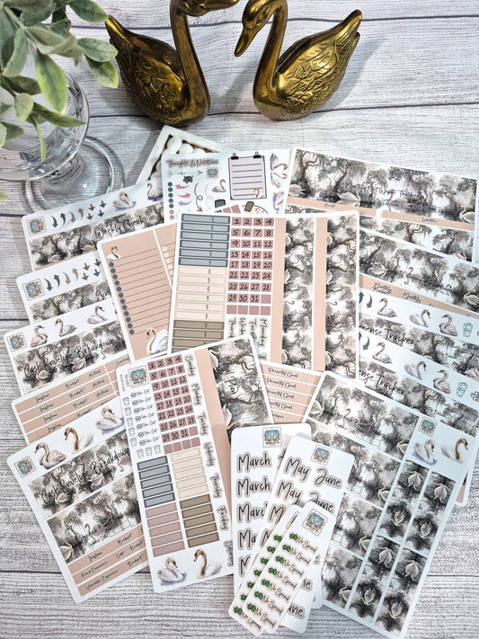 TBM BBP Workbook Sticker Kit, Enchanted Swans