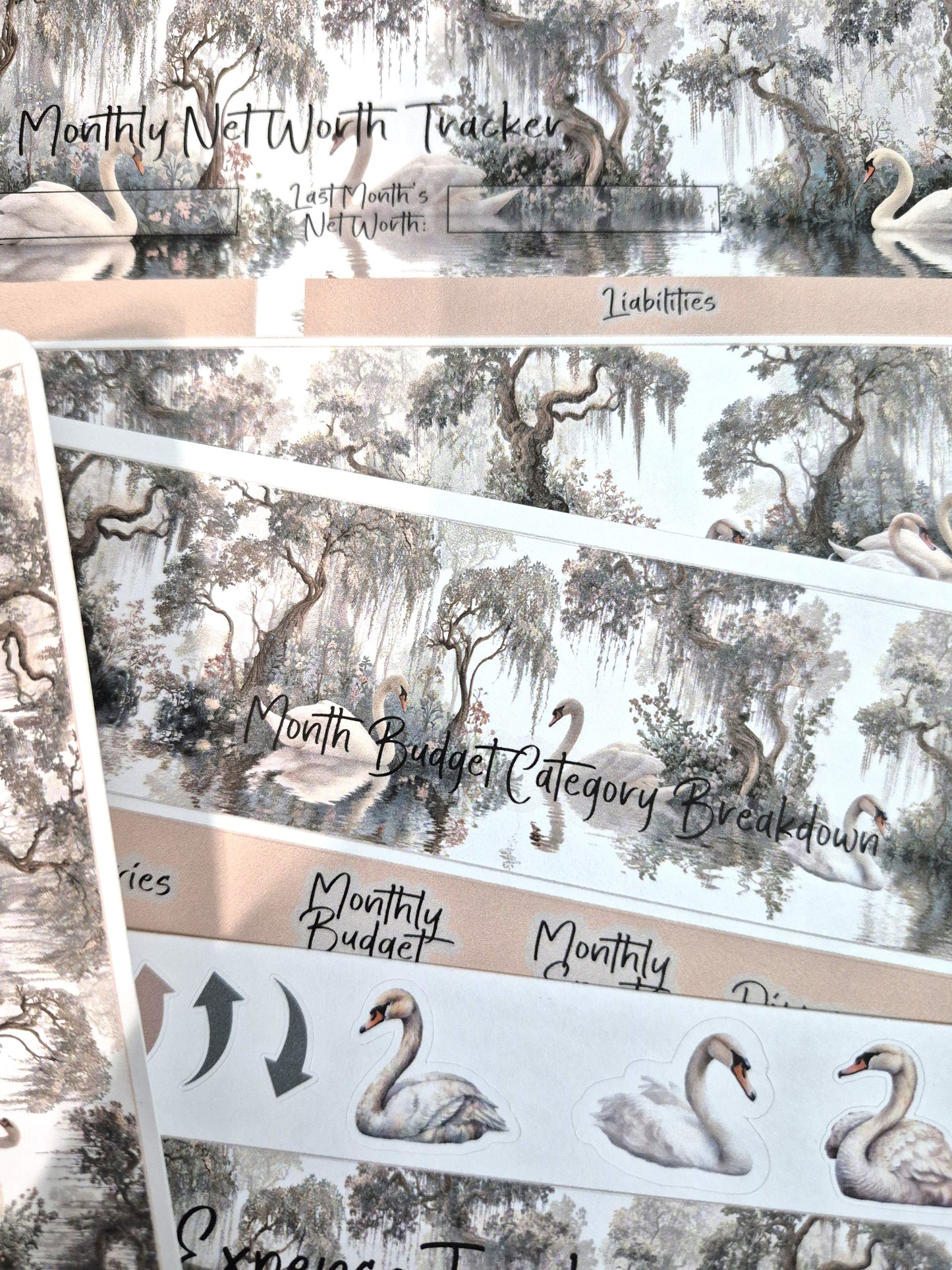 TBM BBP Workbook Sticker Kit, Enchanted Swans