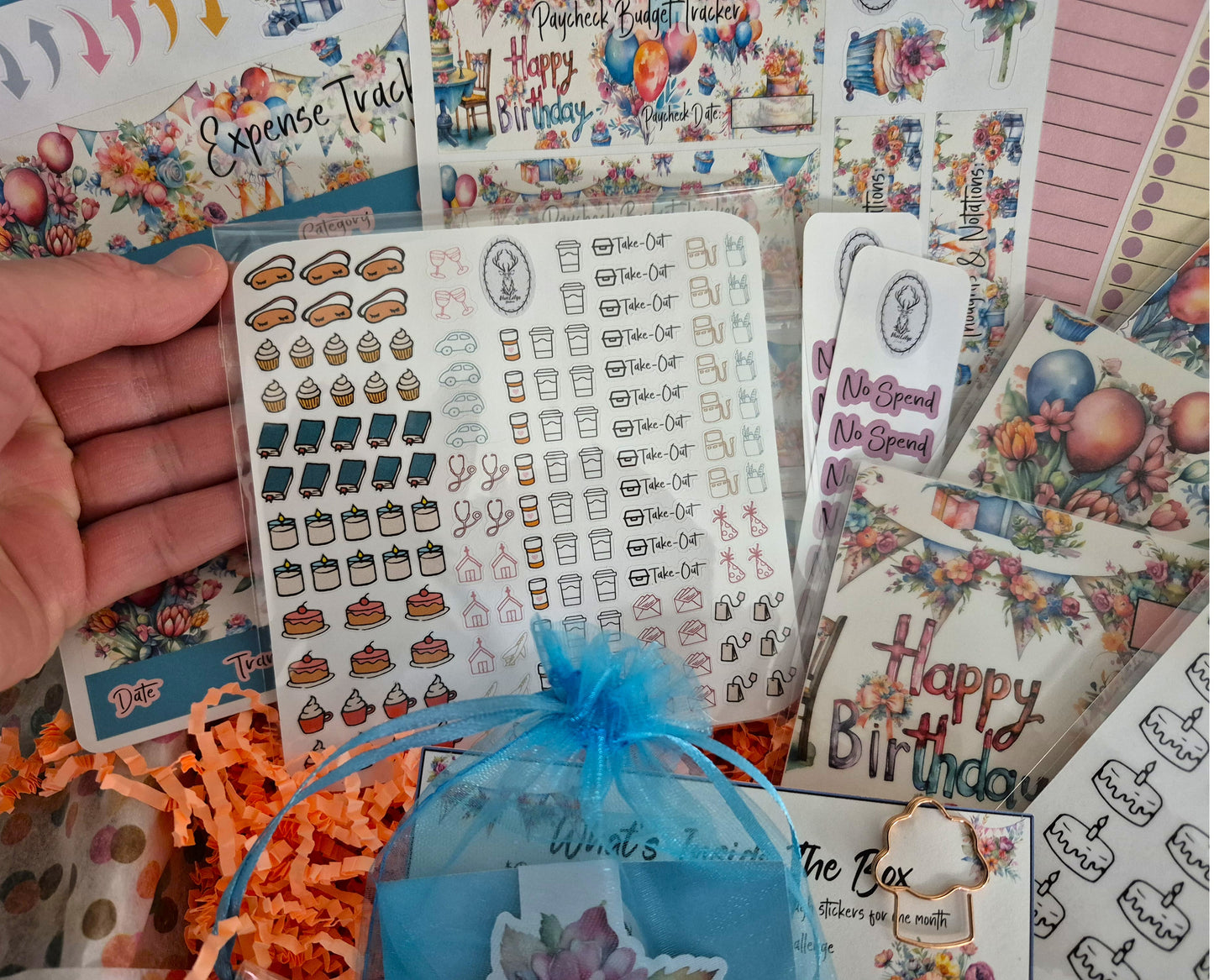 TBM BBP Workbook Sticker Kit, Birthday Box!