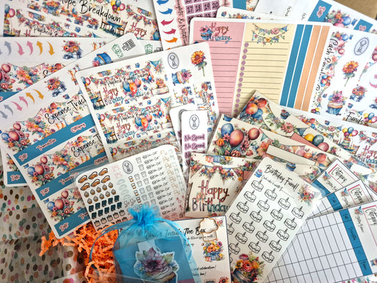 TBM BBP Workbook Sticker Kit, Birthday Box!