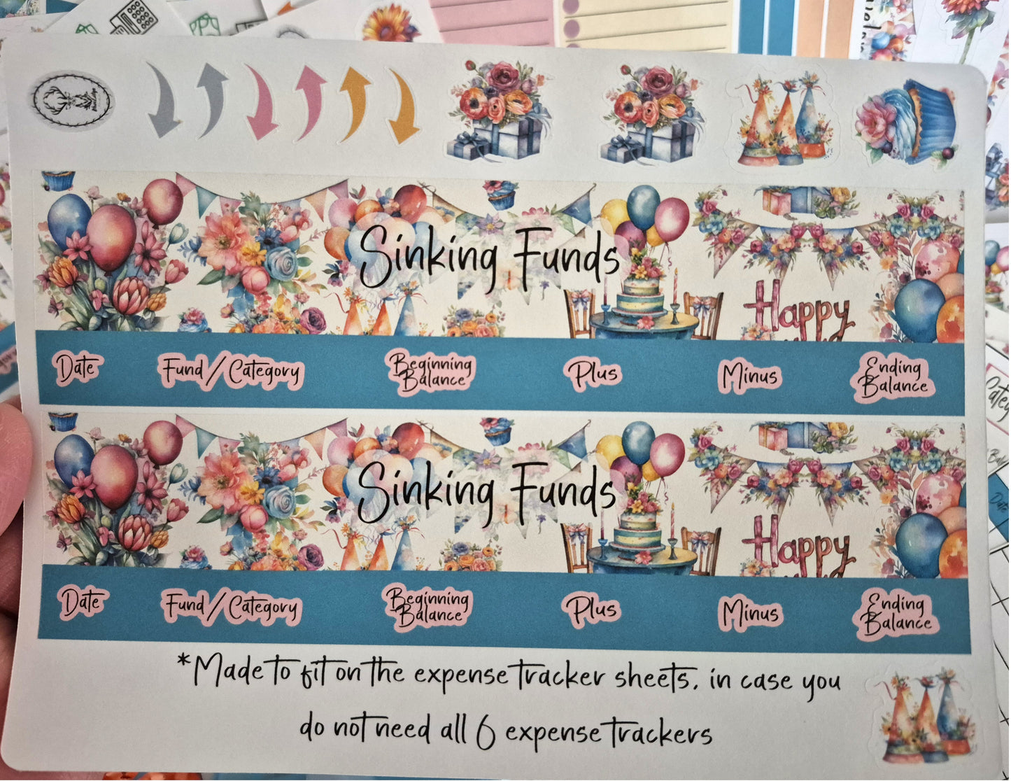 TBM BBP Workbook Sticker Kit, Birthday Box!