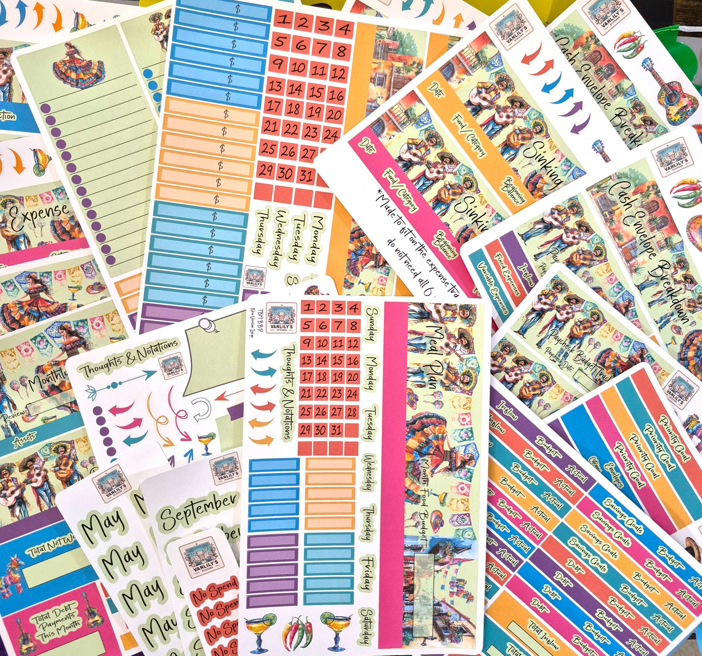 TBM BBP Workbook Sticker Kit, Mexican Heritage, Cinco de Mayo