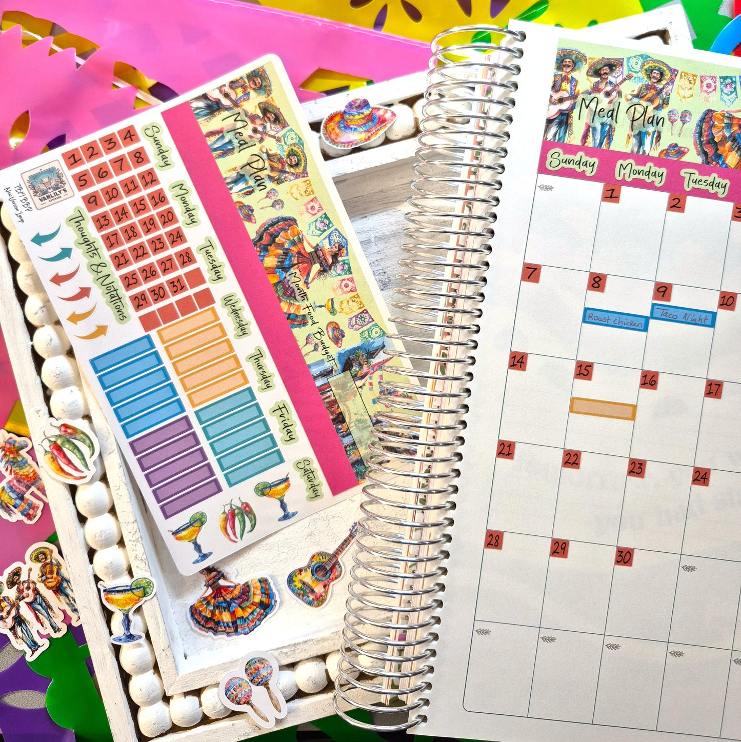 TBM BBP Workbook Sticker Kit, Mexican Heritage, Cinco de Mayo