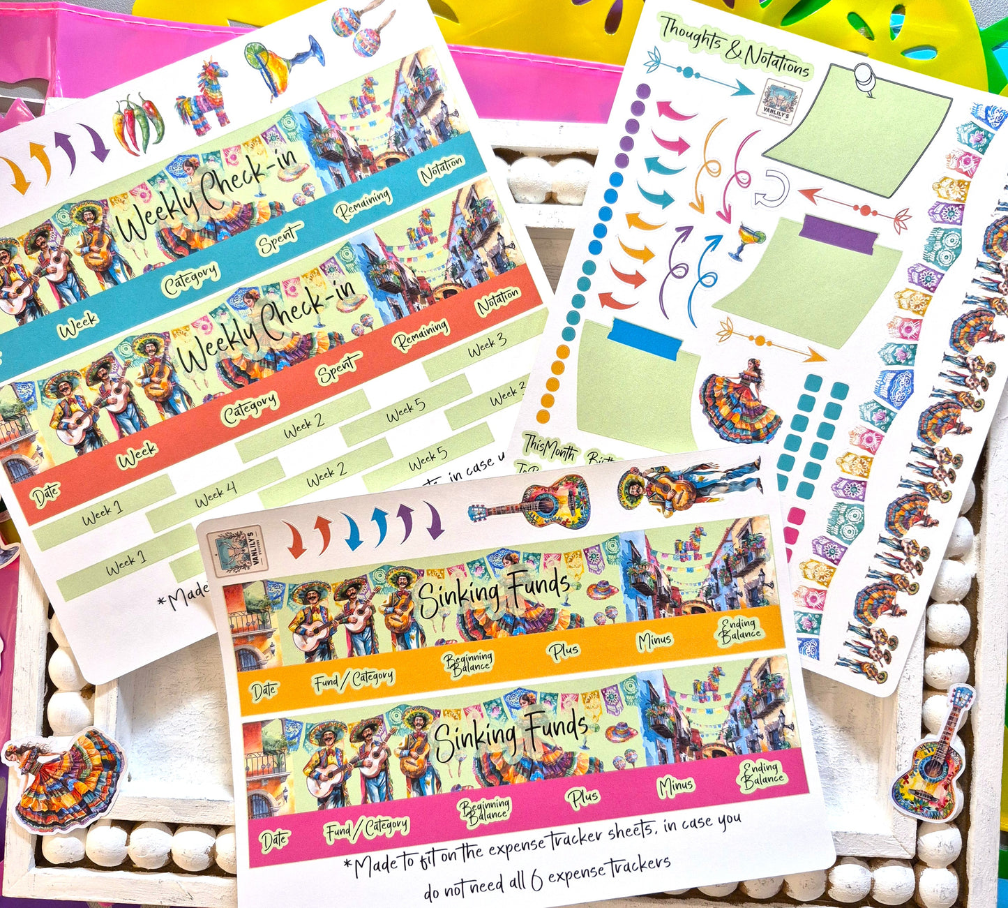 TBM BBP Workbook Sticker Kit, Mexican Heritage, Cinco de Mayo
