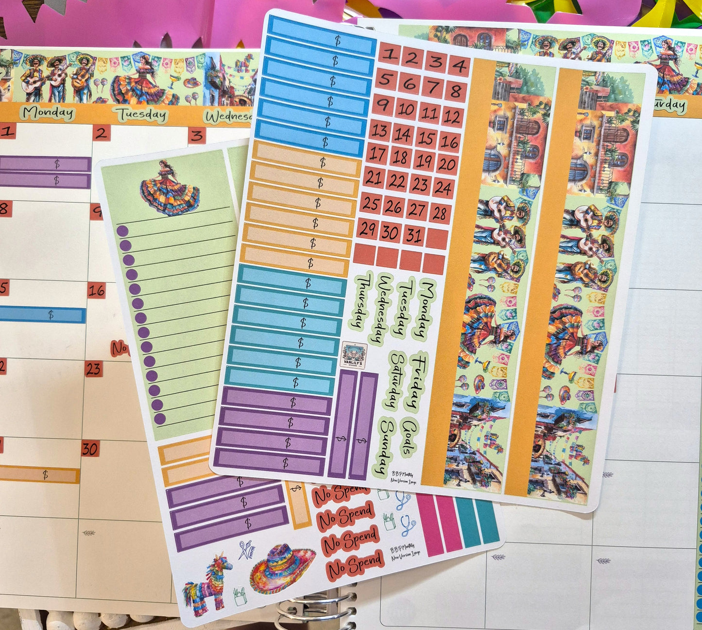 TBM BBP Workbook Sticker Kit, Mexican Heritage, Cinco de Mayo