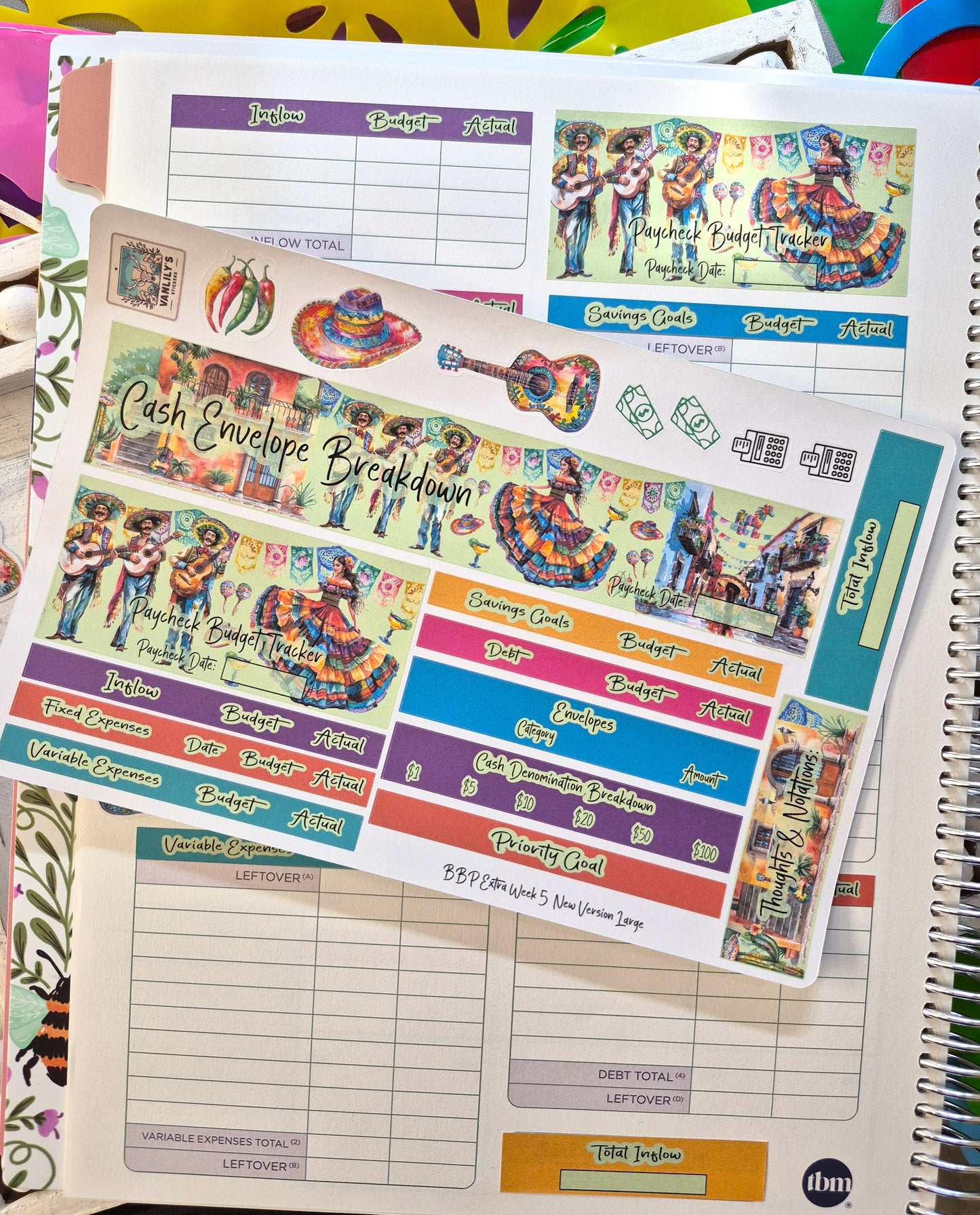 TBM BBP Workbook Sticker Kit, Mexican Heritage, Cinco de Mayo