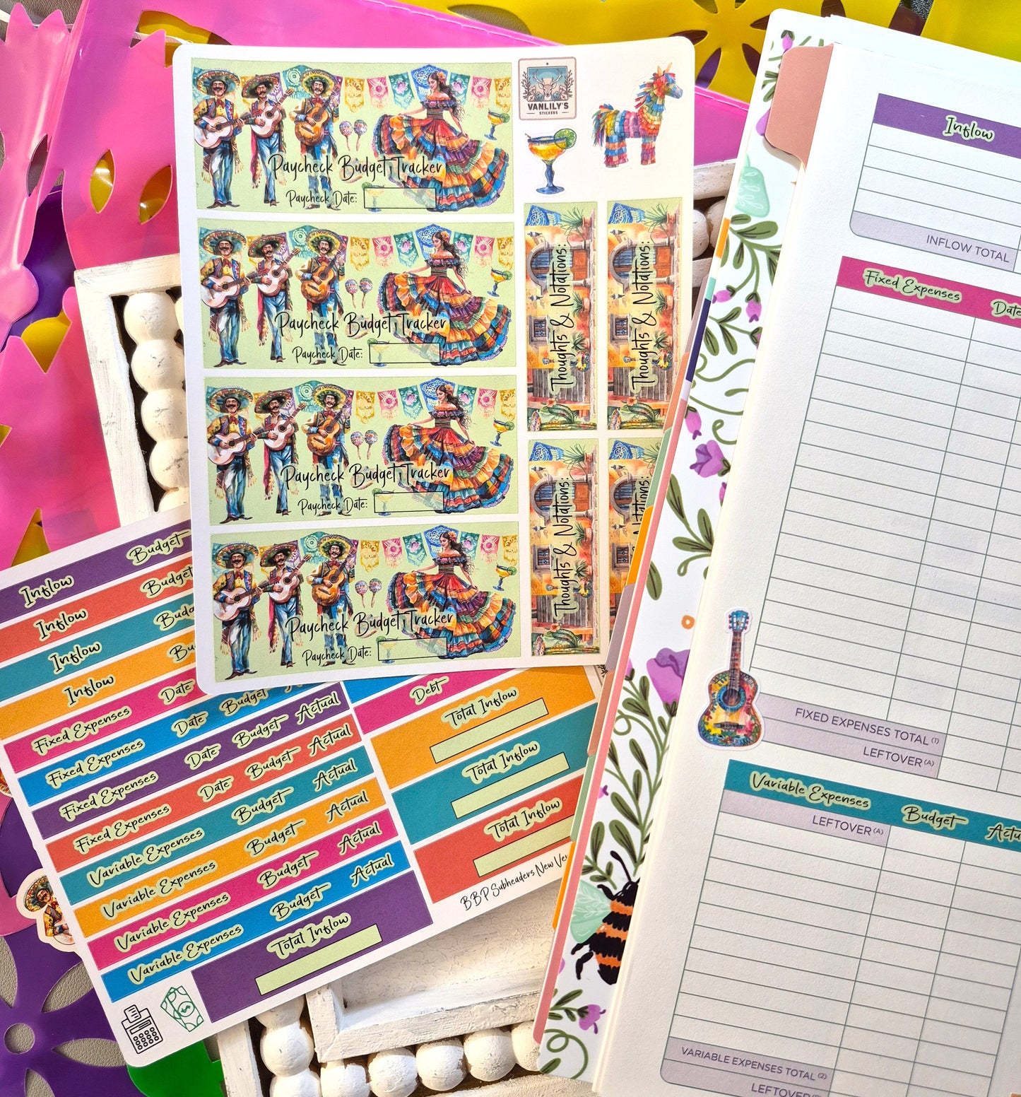 TBM BBP Workbook Sticker Kit, Mexican Heritage, Cinco de Mayo