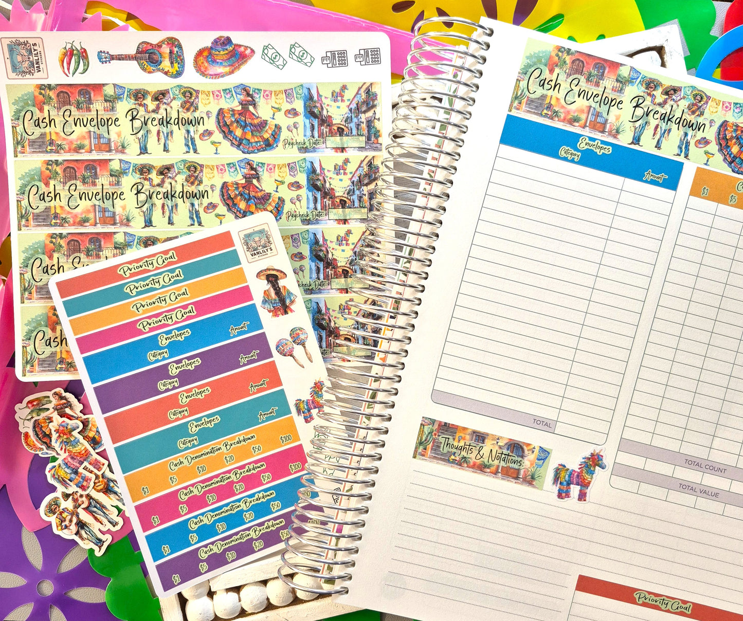 TBM BBP Workbook Sticker Kit, Mexican Heritage, Cinco de Mayo