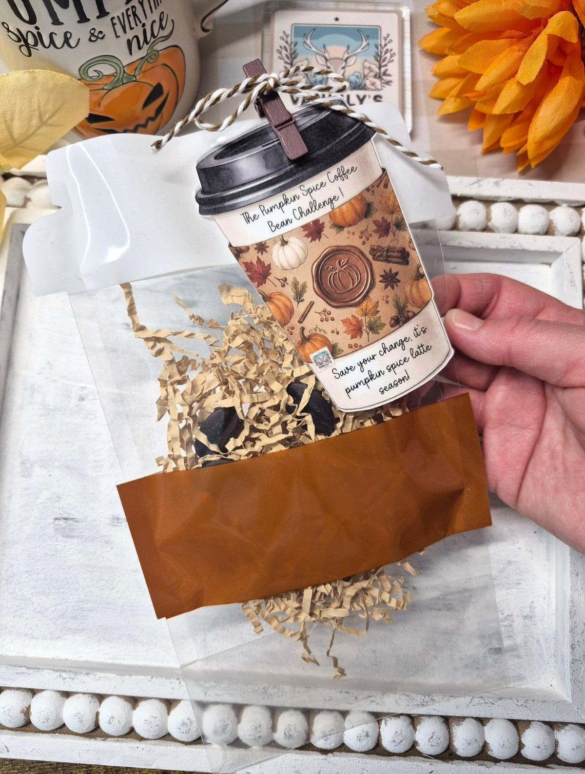 Pumpkin Spice Coffee Bean Savings Challenge