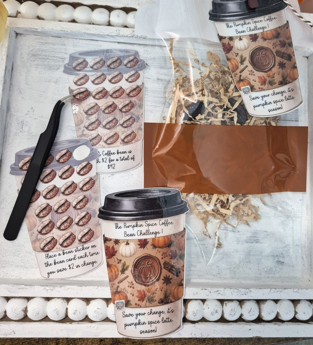 Pumpkin Spice Coffee Bean Savings Challenge