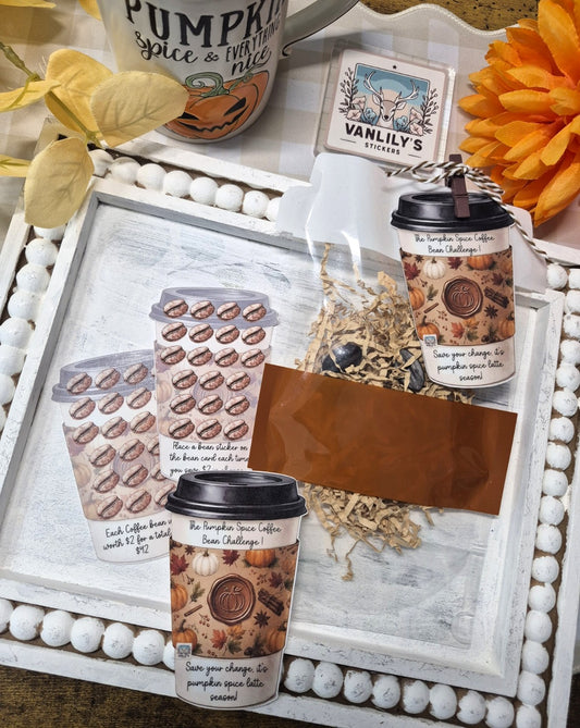 Pumpkin Spice Coffee Bean Savings Challenge