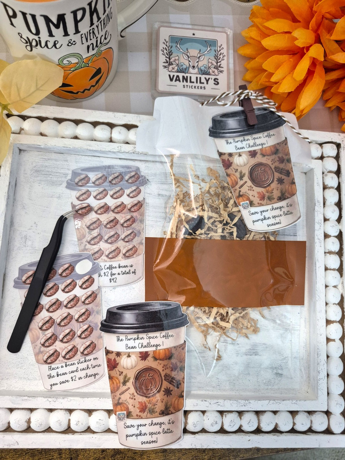Pumpkin Spice Coffee Bean Savings Challenge