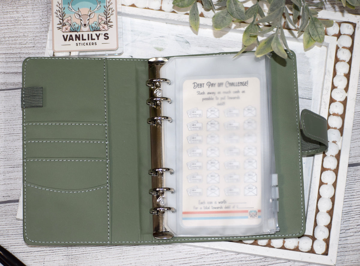 Debt Pay Off Savings Challenge | A6 Laminated Savings Tracker | Budget Binder Insert for Sinking Funds & Debt Goals