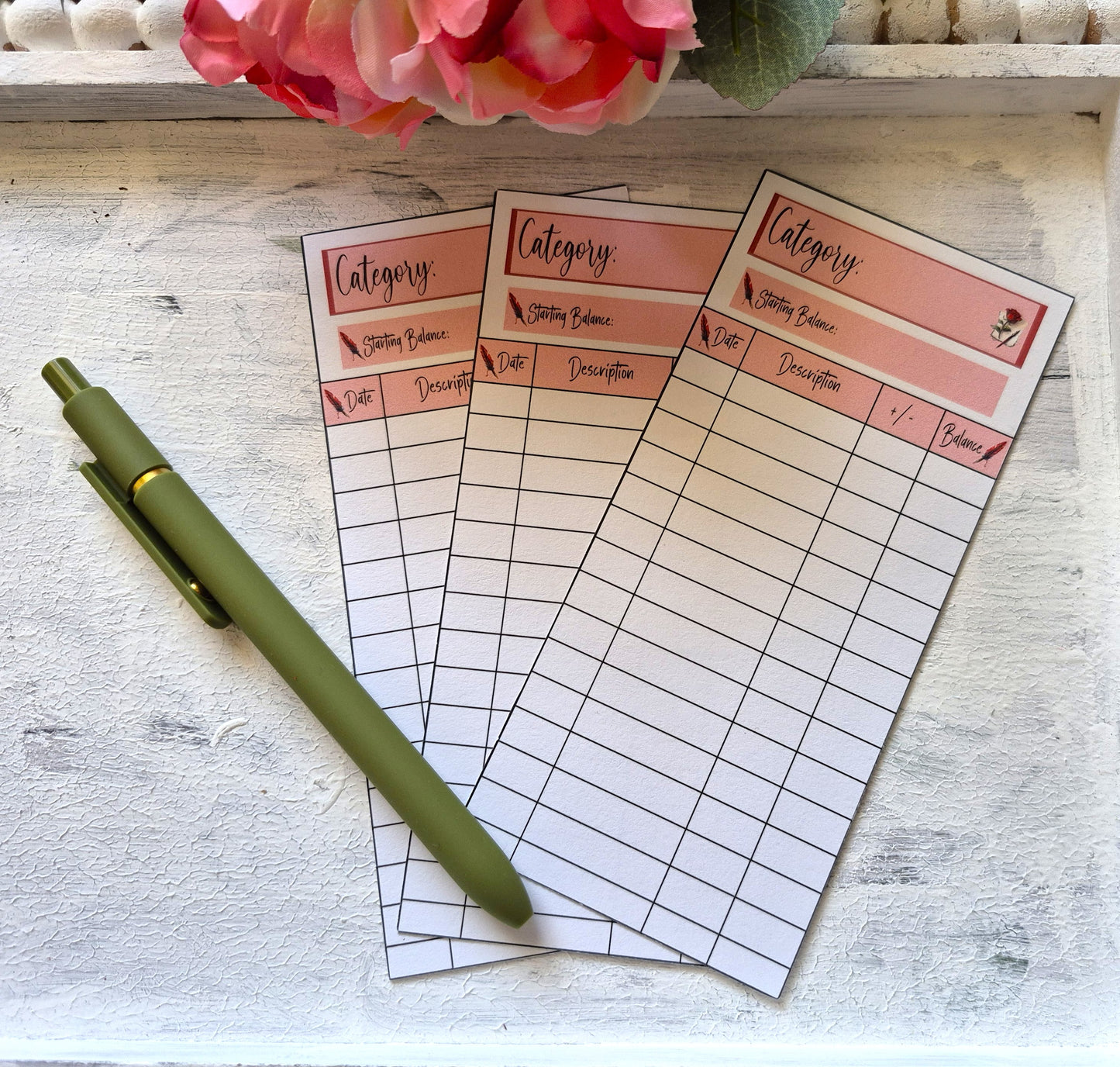 Cash Envelope Tracker Inserts | A6 Envelope Trackers | Cash Envelope Budget System | Traveling Love Letter Theme