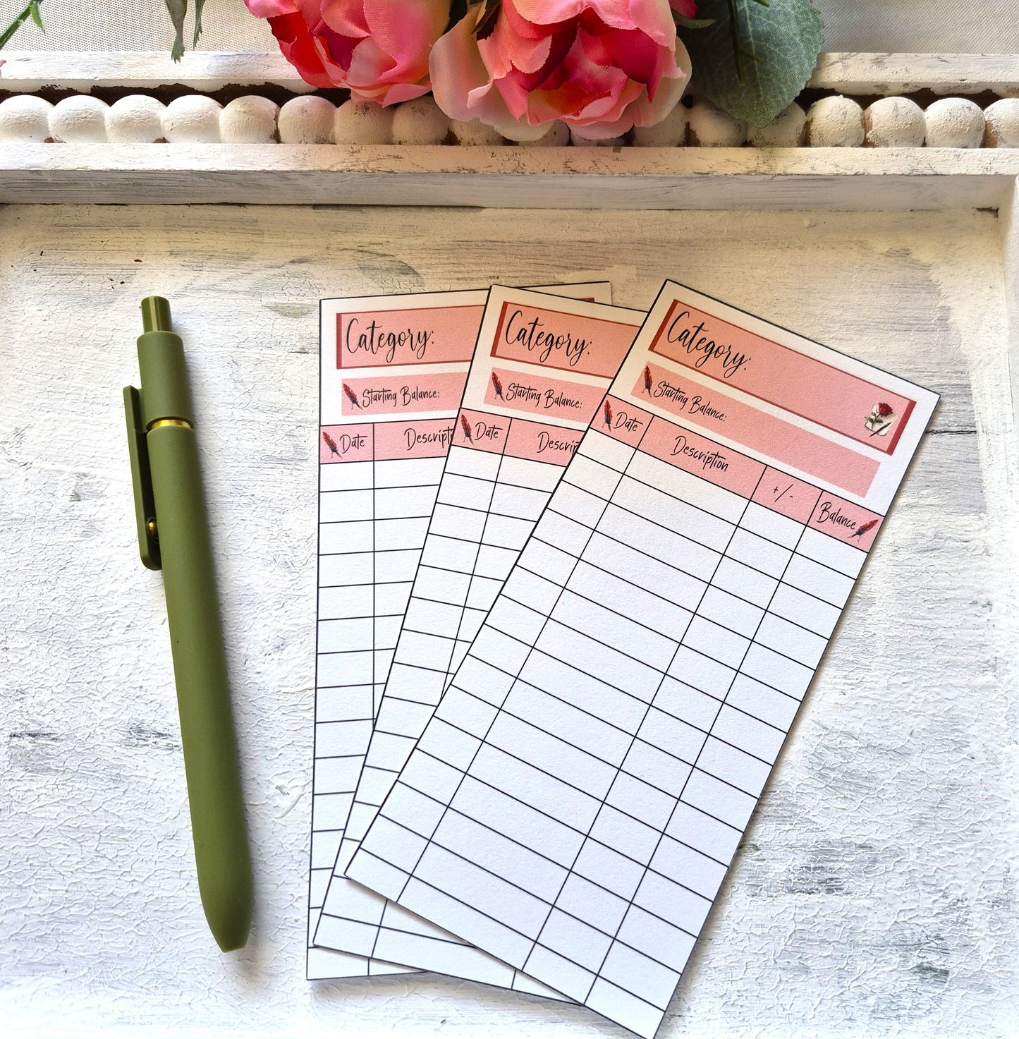 Cash Envelope Tracker Inserts | A6 Envelope Trackers | Cash Envelope Budget System | Traveling Love Letter Theme