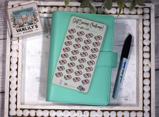 Gift Savings Challenge | A6 Laminated Budget Binder Insert | Cash Envelope Budgeting | Gift Savings Tracker | Present Money Tracker