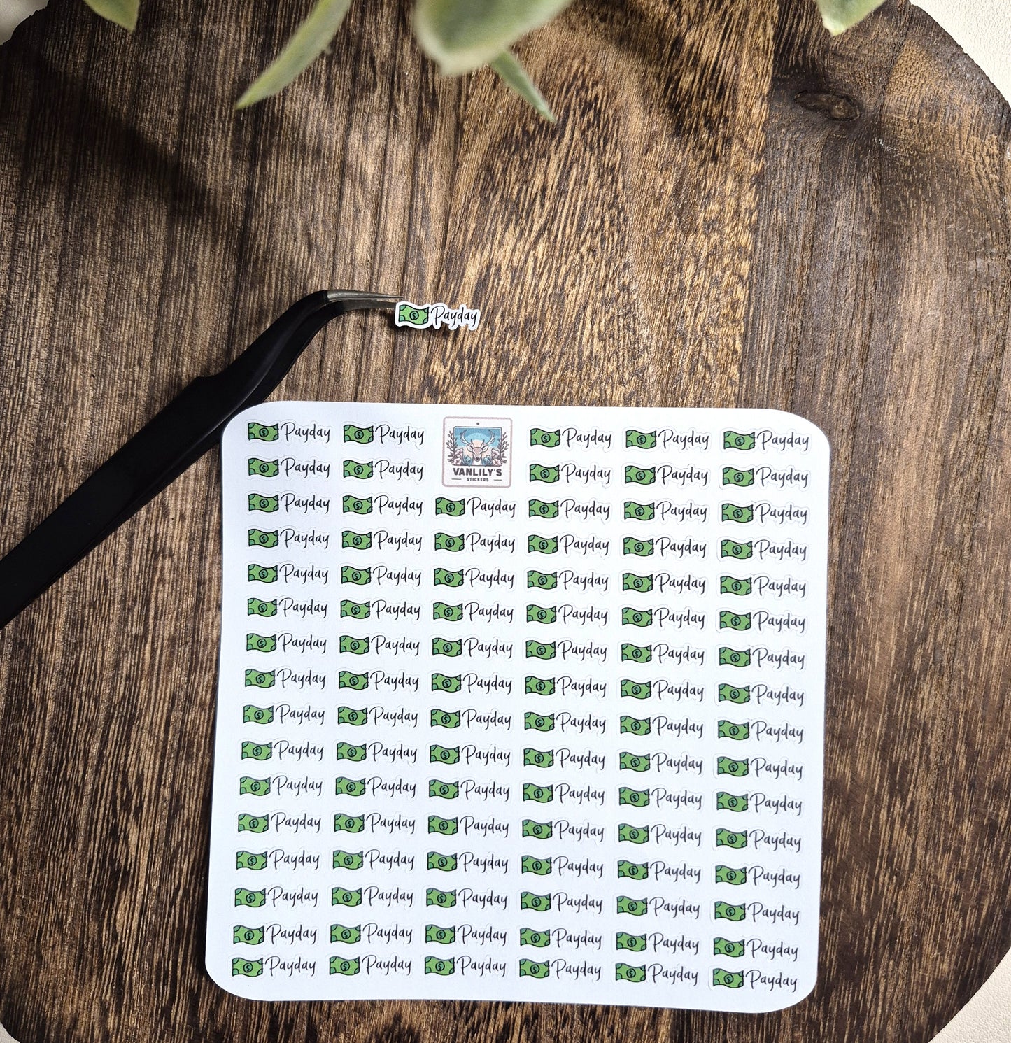 Payday Icon Sticker Sheet