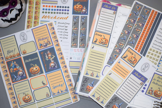 Weekly Planner Sticker Kit #13, Halloween