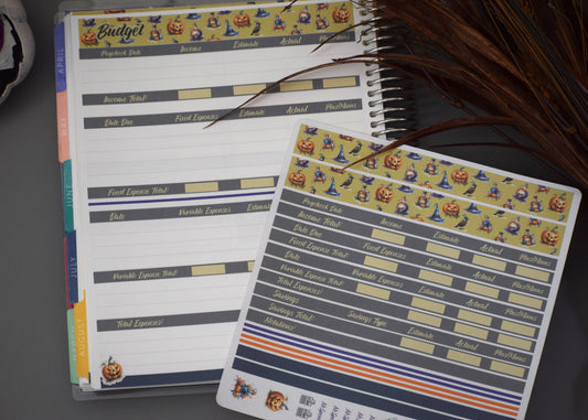 Budget Sticker Kit, Halloween