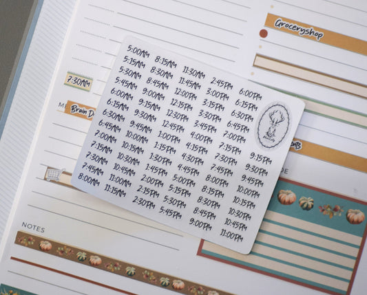 Plum Paper Daily Time Script Sheet