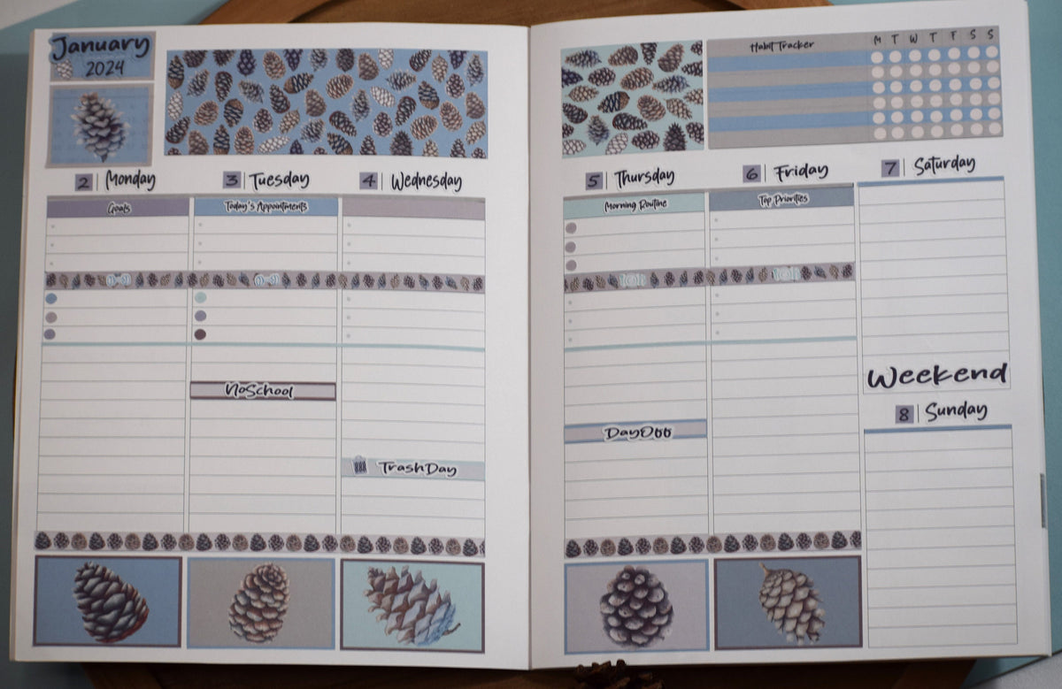 Plum Paper 7x9 Vertical Priorities Weekly Planner Sticker Kit #18, Win ...