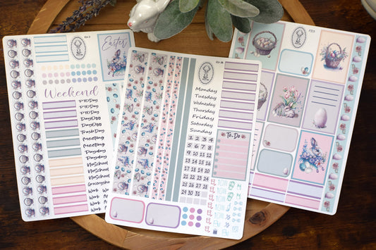 Erin Condren 7x9| Live Rich Planner Sticker Kit, Easter #3