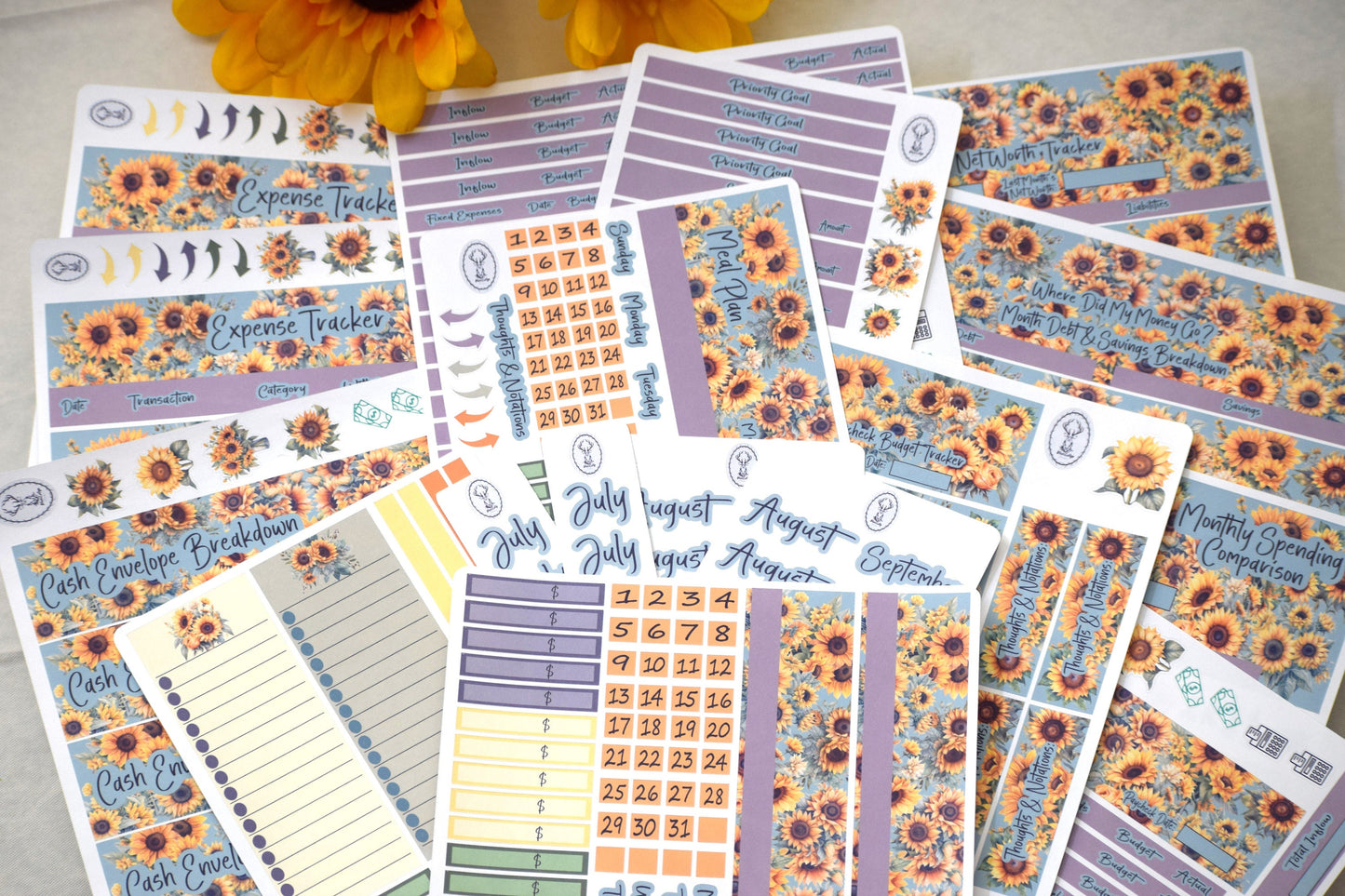 TBM BBP Workbook Sticker Kit, Sunflower Sunshine