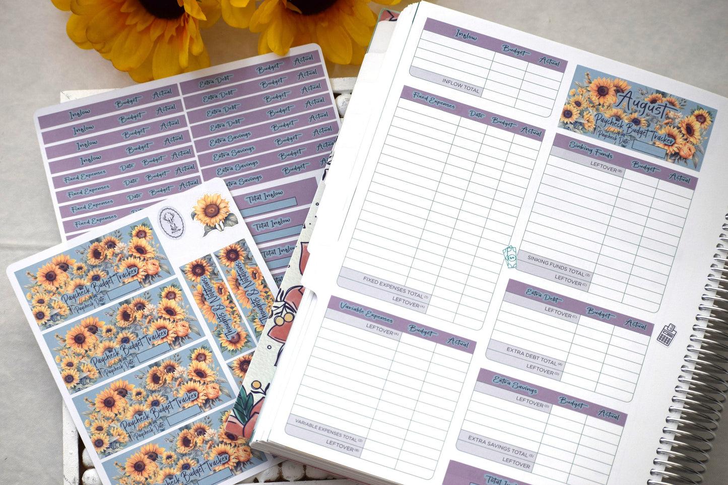 TBM BBP Workbook Sticker Kit, Sunflower Sunshine