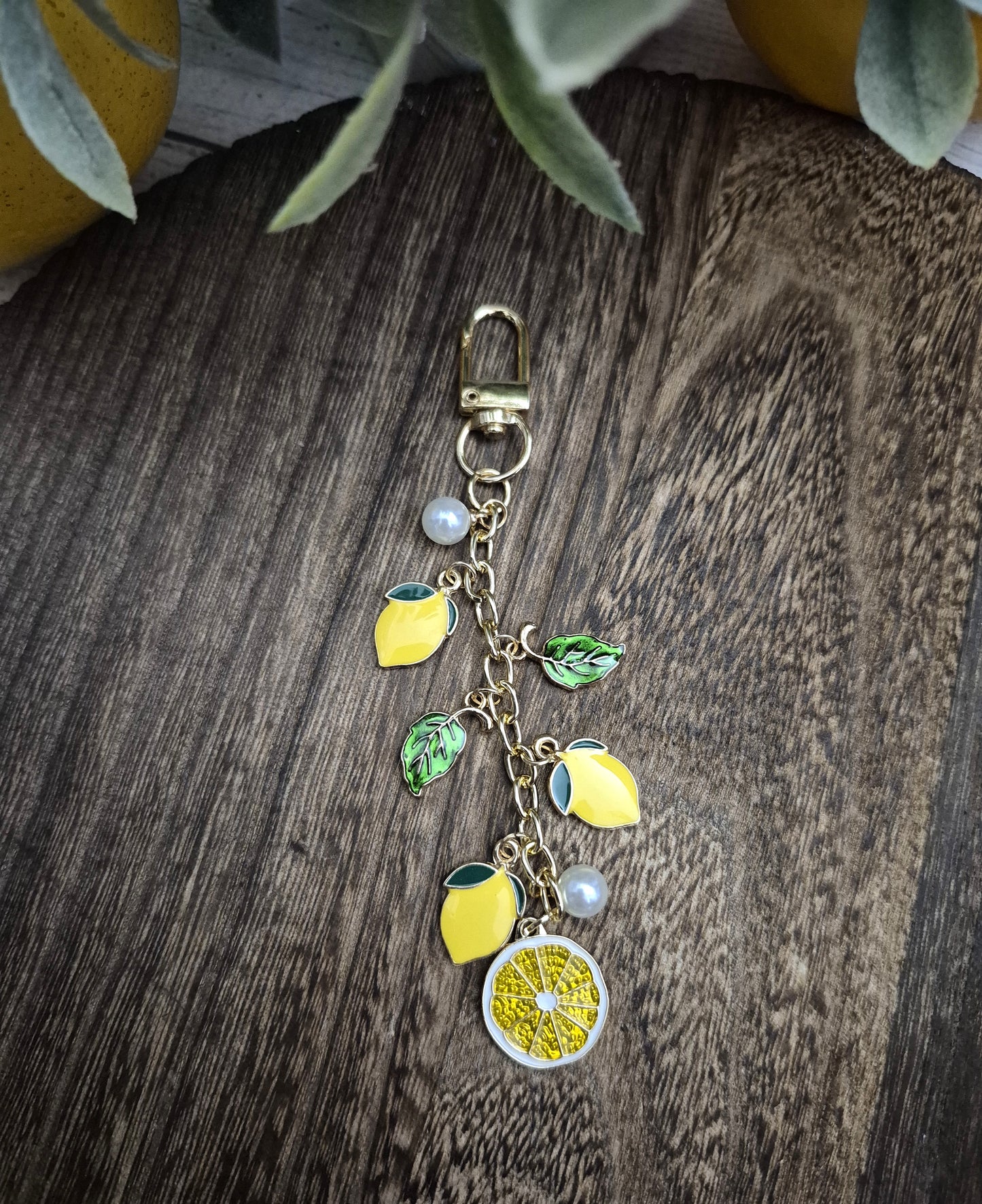 Lemon Planner Charm | Binder Charm | Travelers Notebook Charm | Dangle Charm | Purse, Bag Charm (Copy)