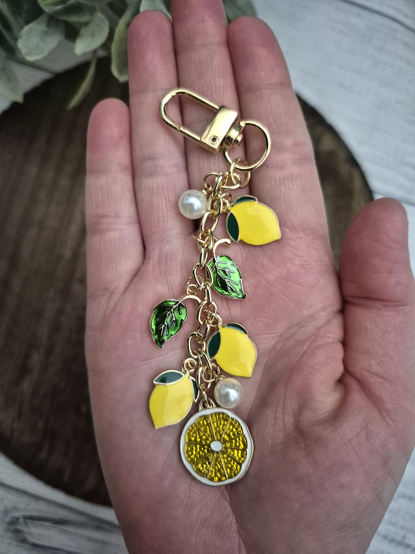 Lemon Planner Charm | Binder Charm | Travelers Notebook Charm | Dangle Charm | Purse, Bag Charm (Copy)
