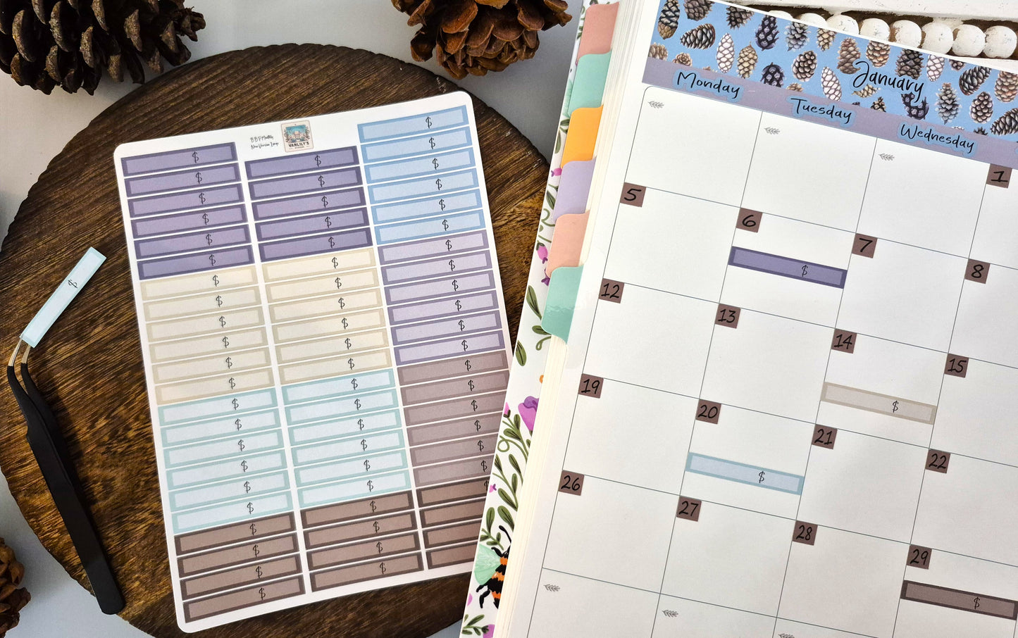 TBM BBP Workbook Sticker Kit, Winter of Pinecones