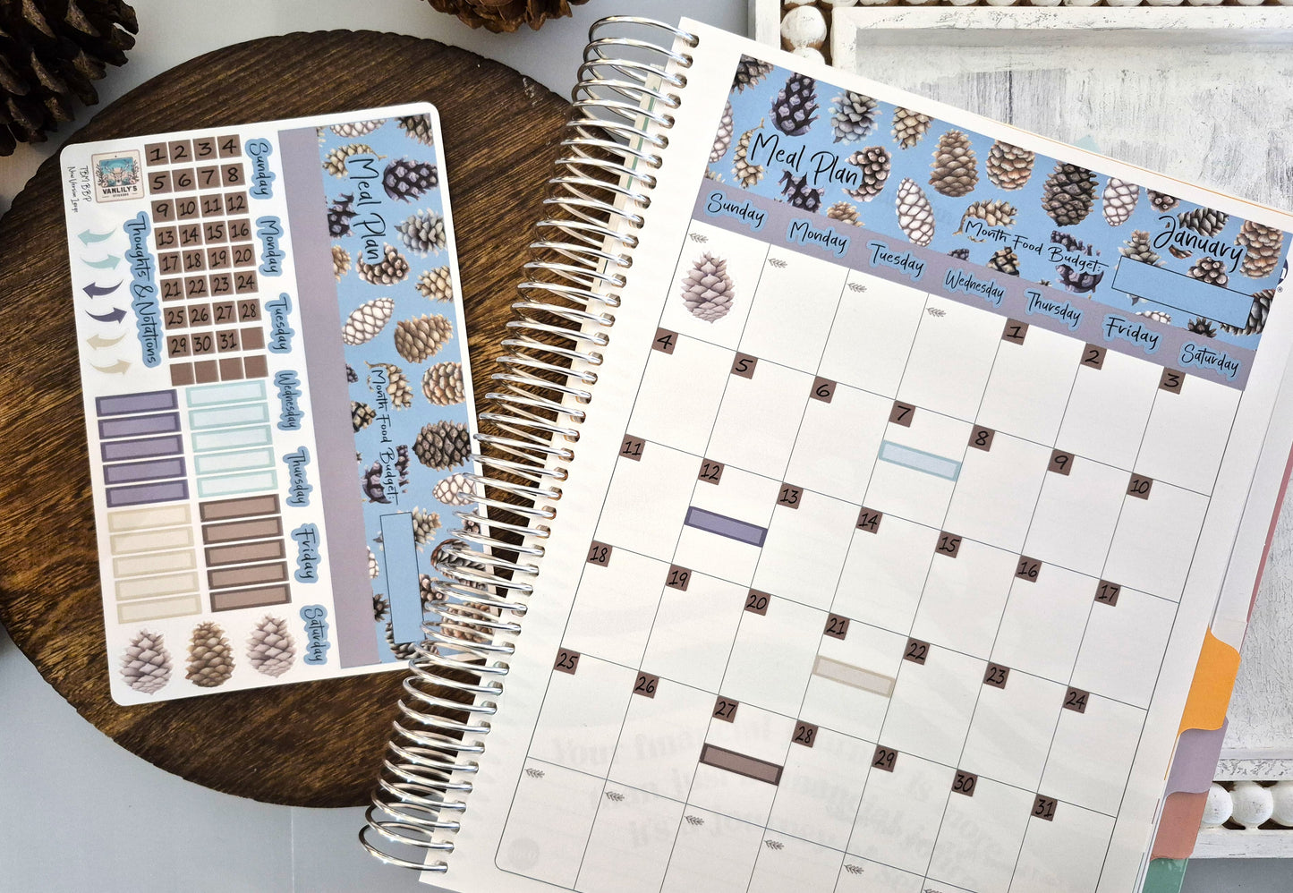 TBM BBP Workbook Sticker Kit, Winter of Pinecones