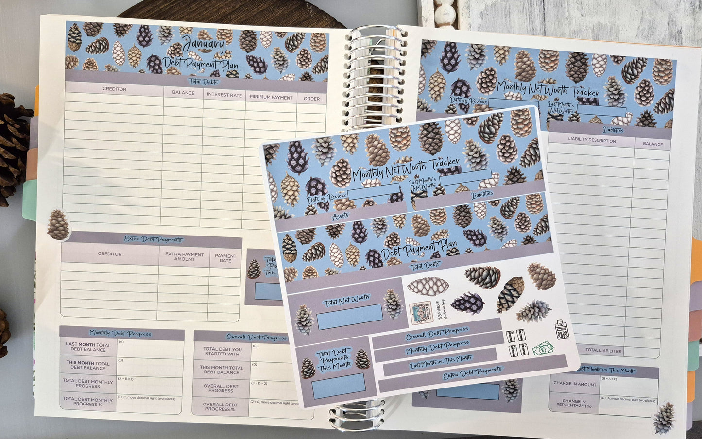 TBM BBP Workbook Sticker Kit, Winter of Pinecones