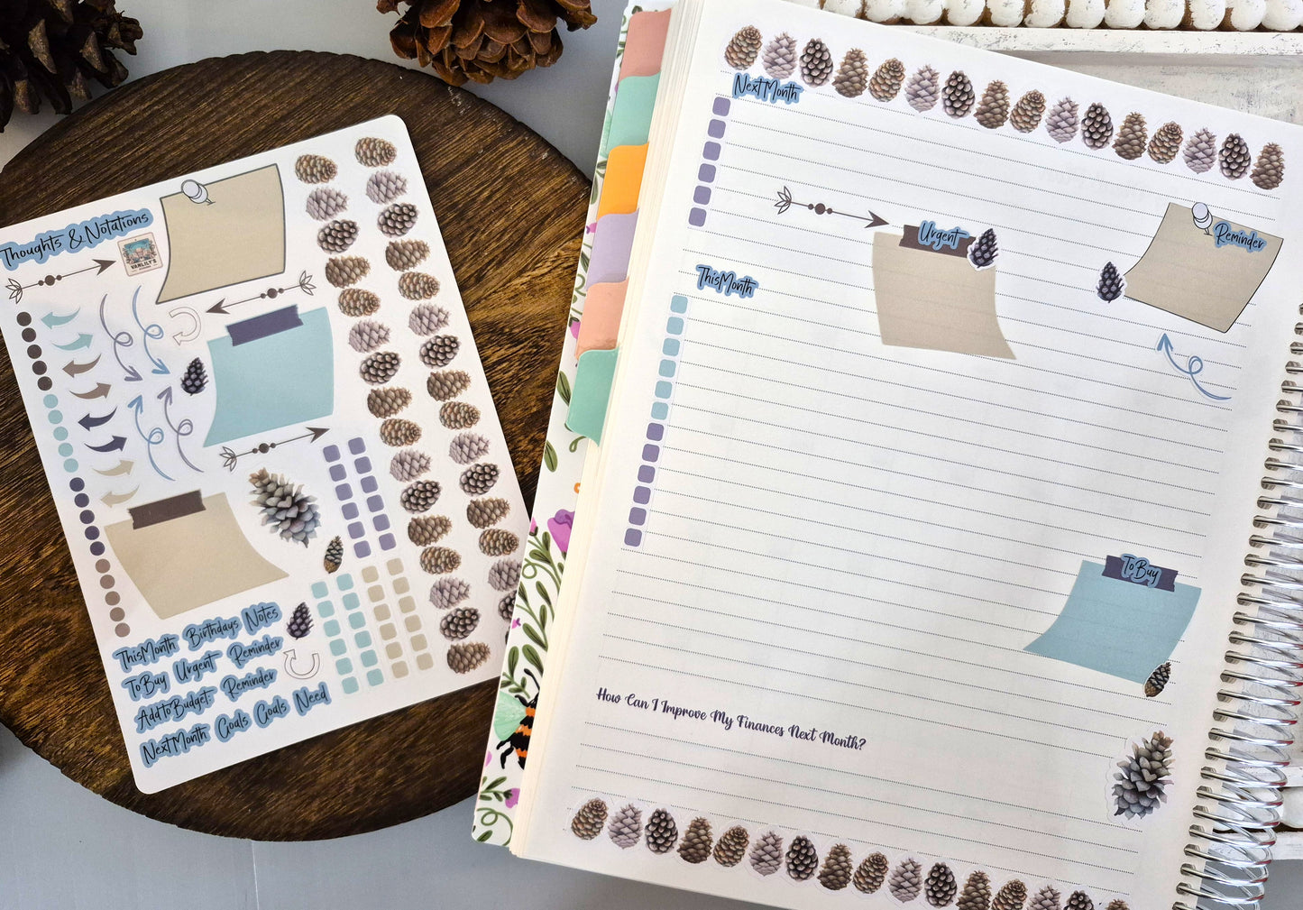 TBM BBP Workbook Sticker Kit, Winter of Pinecones