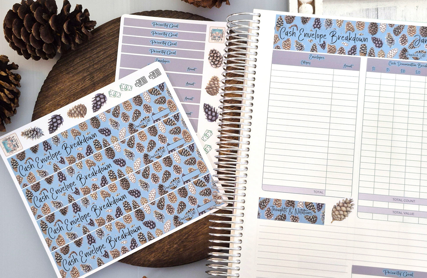 TBM BBP Workbook Sticker Kit, Winter of Pinecones
