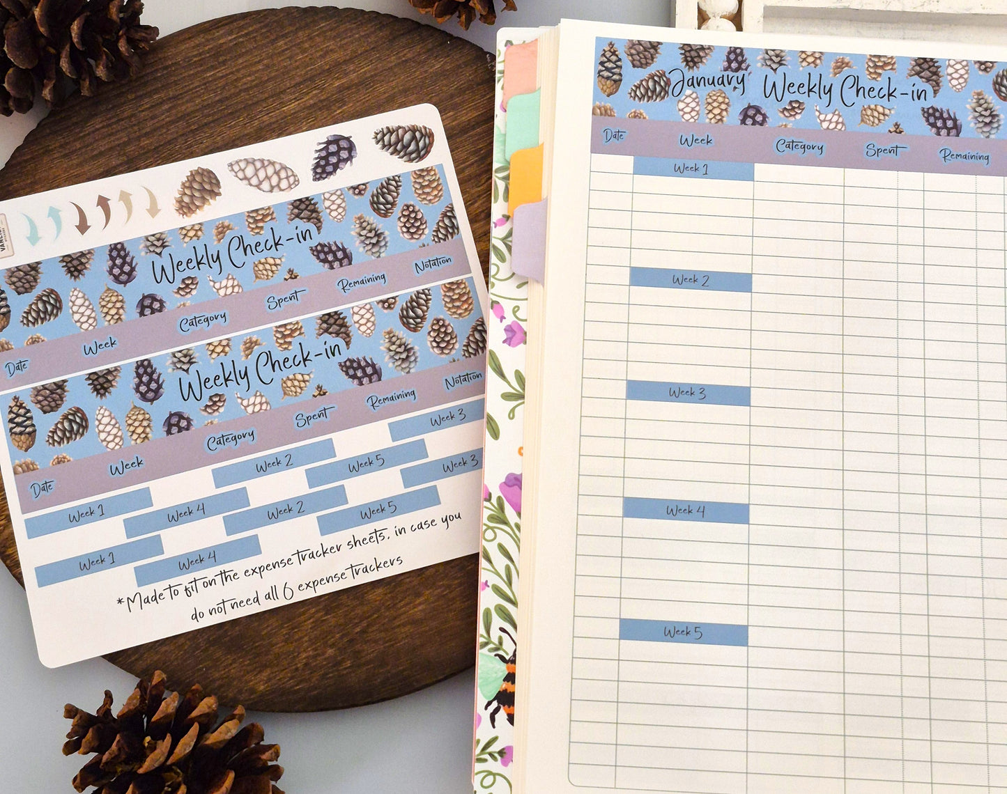 TBM BBP Workbook Sticker Kit, Winter of Pinecones