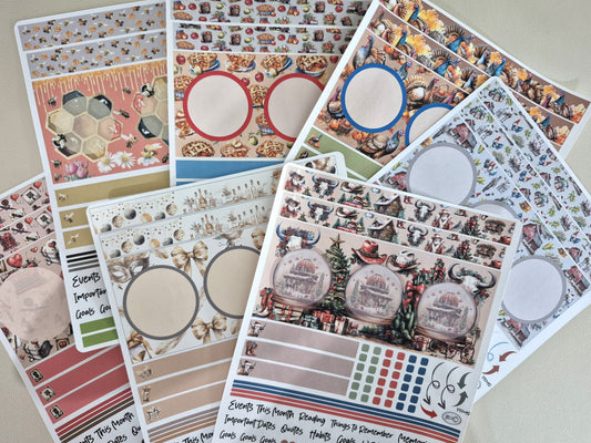 Plum Paper 12 Month Bundle, Dashboard Sheet Planner Stickers
