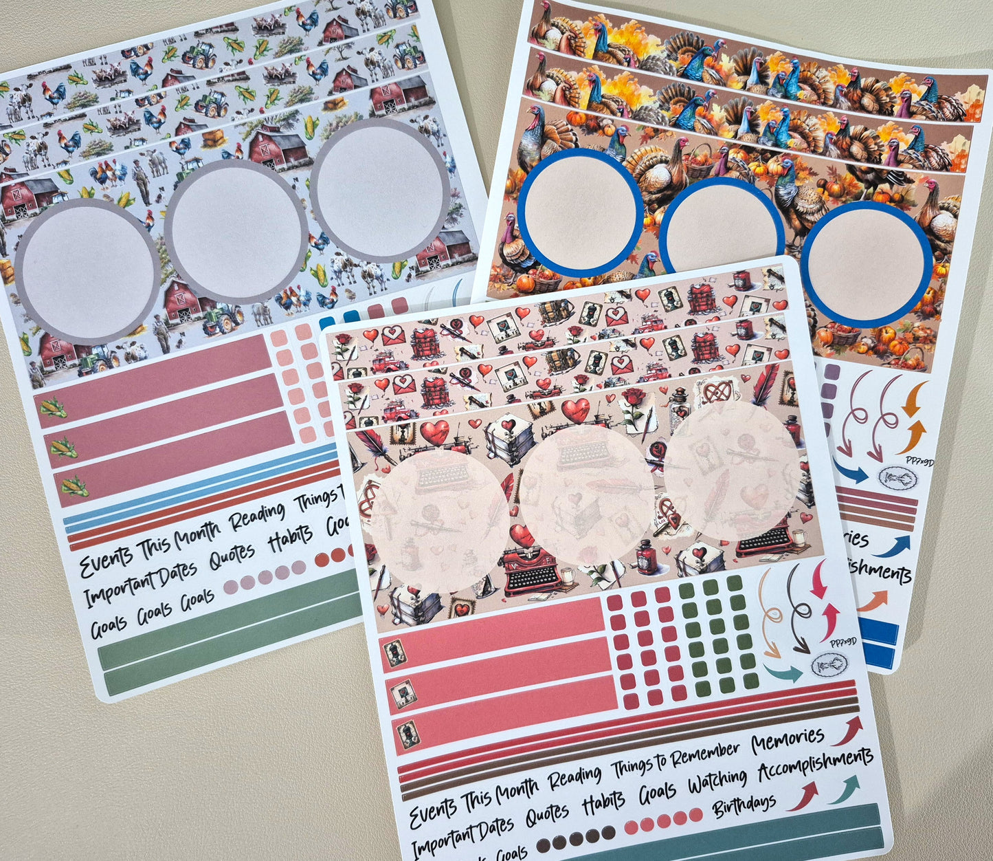 Plum Paper 12 Month Bundle, Dashboard Sheet Planner Stickers