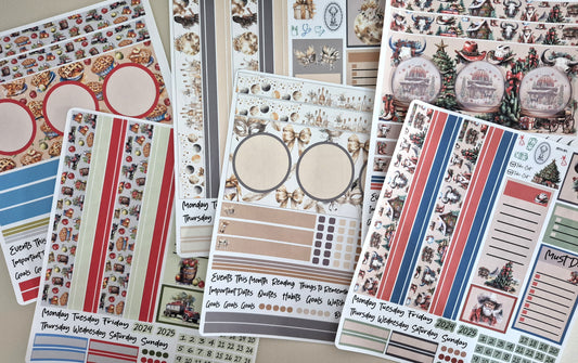 Plum Paper 12 Month Bundle, Monthly and Dashboard Sheets Planner Stickers